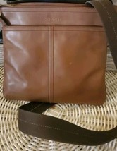 Coach Lexington Mens Crossbody Shoulder Bag Brown Leather Sueded Womens ... - $88.83