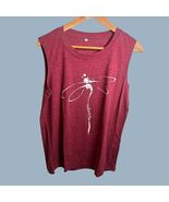 Red &quot;Warrior&quot; Dragonfly Graphic Tank, Women&#39;s Sz L, NWT - $147.00 MXN