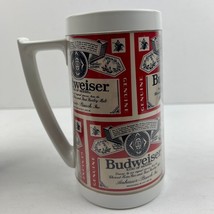 Budweiser Label Logo Vintage Thermo-Serv Beer Mug - £11.66 GBP