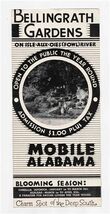 Bellingrath Gardens Brochure with Map Mobile Alabama 1940's - $11.88