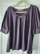 Notations womens blouse in size XL in purple pullover short sleeved.  - $5.00