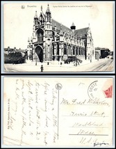 BELGIUM Postcard -Brussels, Eglise Notre Damne du Sablon et rue de la Regence B5 - £2.51 GBP