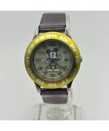 Disney Mickey Mouse Easy Reader St. Steel Girl&#39;s Watch Working  - $28.13