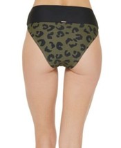 DKNY Bikini Swim Bottoms High Waist Leopard Print Moss Green Size XS $58 - NWT - £14.21 GBP