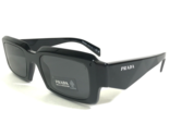 PRADA Sunglasses SPR 27Z 16K-08Z Black Rectangular Frames with Black Lenses - £180.09 GBP