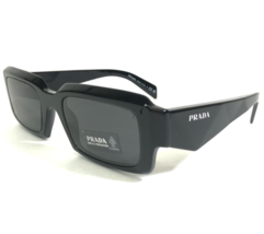 PRADA Sunglasses SPR 27Z 16K-08Z Black Rectangular Frames with Black Lenses - £179.34 GBP