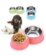 PETnSport Pet Bowl Dog Bowl for Small Dogs and Cats Double Bowl Pet Feeder - £6.27 GBP