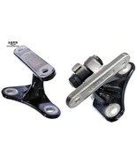 MERCEDES R230 SL-CLASS DRIVER/LEFT FRONT DOOR HINGE UPPER LOWER SET BLACK - $74.69 CAD