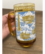 Vtg 70’s Washington DC Mug Tall Harvest Gold Bicentennial Monument Celeb... - €17,15 EUR