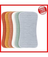 Generously Sized 6 Pack of Muslin Baby Burp Cloths - Machine Washable Co... - $623.90 MXN