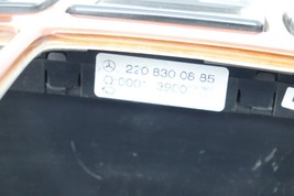 00-06 MERCEDES W220 S430 S500 CLIMATE CONTROL BEZEL TRIM PANEL P356 image 11