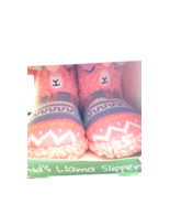 Totes Girls Llama Boot Plush Slippers Sz 11-12 - $20.36 CAD