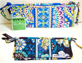 Vera Bradley Small Bow Cosmetic Choice of Capri Blue or Mod Floral Blue NWT - £14.87 GBP