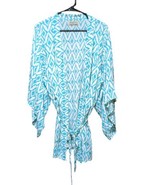 Kenny Flowers Blue and White Beach Robe / Cover Up Limited Edition Sz Lg - £14.83 GBP