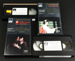 Madama Butterfly &amp; La Bohéme Giacomo Puccini Lot of 2 VHS Thorn EMI Vide... - $19.78