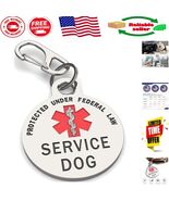 Lightweight Service Dog Tag with Red Medical Alert and Smooth Edges, 1.2... - $26.56 CAD