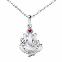 Ganesh Chaturthi Offer Hindu God Religious Ganpati Pendant Chain Sterling Silver - £87.49 GBP