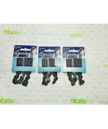 Goody Ouchless Ribbon Elastics Black &amp; Silver 3 Packs Total of 9 Pieces NEW - €8,71 EUR