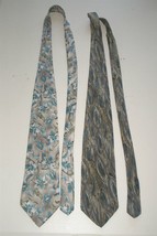 Lot of 2 Mens Silk Neck Ties - Hunt Club, Croft &amp; Barrow - $2.98