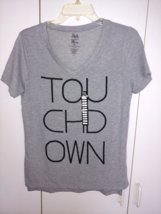State Of Mine Ladies Gray Ss POLY/RAYON/SPAN. TEE-S-NWT-&quot;TOUCHDOWN&quot;-SOFT/LIGHT - £6.73 GBP