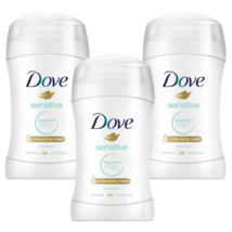 Dove Sensitive Deo Moisturizing Cream 48h Fragrance &amp; Alcohol Free 3Pk 1.4 oz Ea - £17.62 GBP
