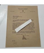 Texaco Letter The Texas Company 1935 signed C. P. Gunn Port Arthur TX do... - $1,874.22 MXN