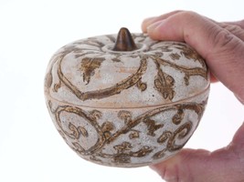 15th Century Thai Sawankhalok Kiln Condiment Jar with Lid e - £154.31 GBP