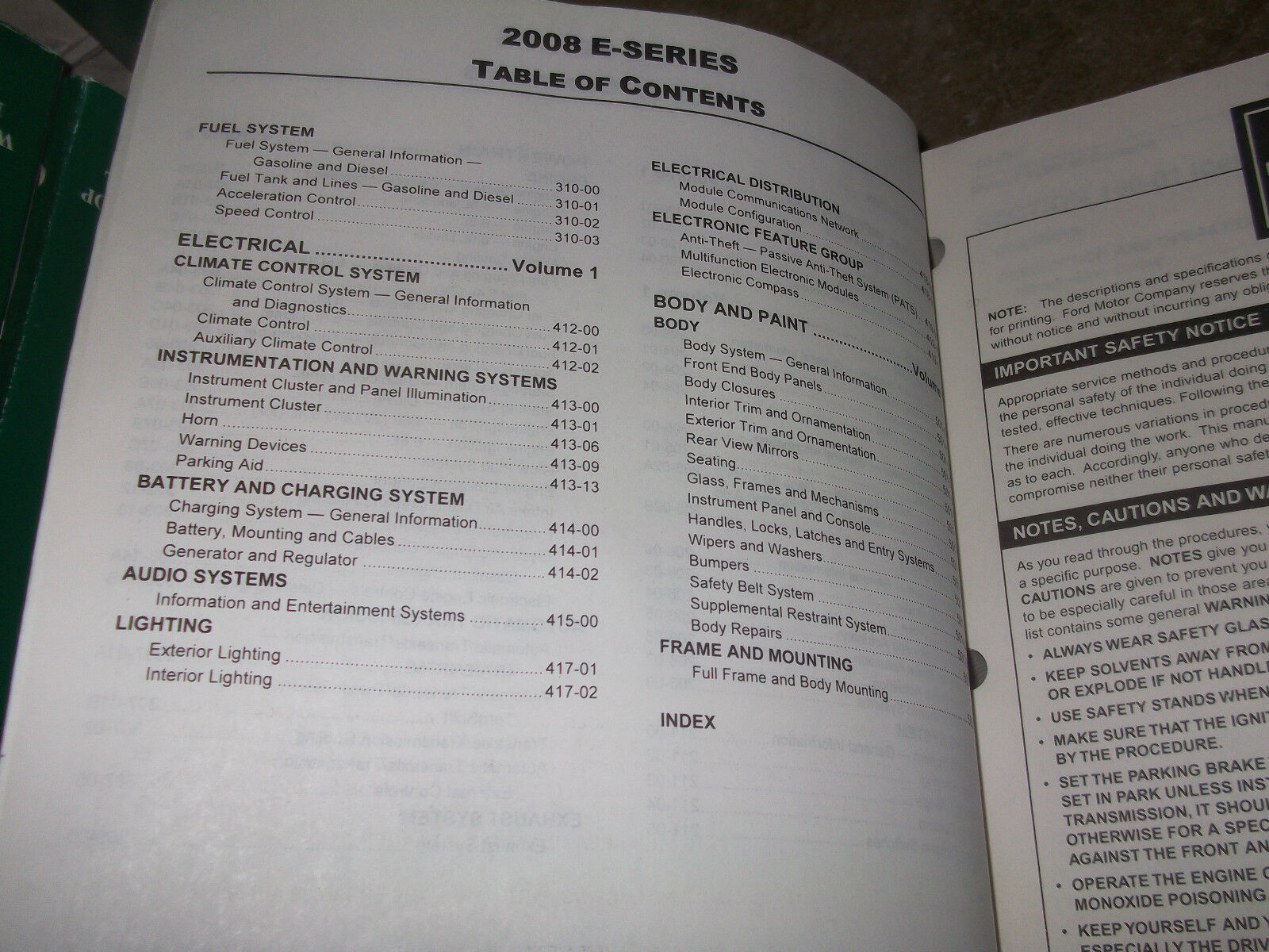 2008 Ford Econoline ESeries Van Service Shop Repair Manual Set OEM