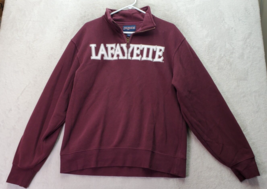 JanSport Sweatshirt Unisex Medium Maroon Lafayette University Cotton Qua... - £18.05 GBP