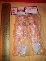 Toy Treasure Grant Plastic Doll Dress Me Pair Set #1 Orange Hair USA Collectible - £11.45 GBP