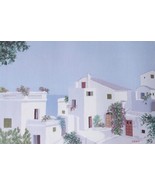 SIGNED GIORGIO ZUPPINI &quot;CASE SUL MARE&quot; LITHO ART PRINT - £685.35 GBP