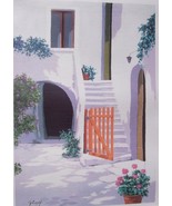 SIGNED GIORGIO ZUPPINI &quot;IL CANCELLETTO ROSSO&quot; LITHO ART - $1,182.42 CAD