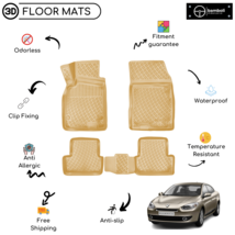 Custom Molded Rubber Floor Mat for Renault Fluence 2009 - Up Beige - £75.73 GBP