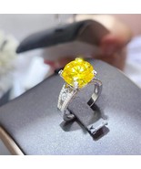 5 Carat Moissanite 925 Sterling Silver Ring - $3,457.62 MXN
