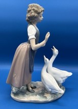 NAO by Lladro “ Girl with 2 Geese “ 1980 11&quot; High. *Pre Owned* - £25.64 GBP