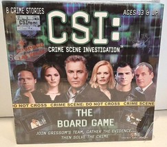 Csi: Crime Scene Investigation ~ The Board Game ~ 8 Crime Stories ~ New Sealed - £10.38 GBP