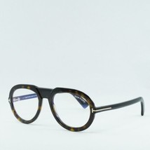 TOM FORD FT5756-B 052 Shiny Dark Havana 53mm Eyeglasses New Authentic - $117.55