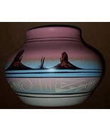 SIGNED JAYCEE NAVAJO NATIVE INDIAN PINK ETCHED POTTERY - $191.64