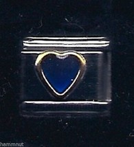 Blue Heart  Wholesale Italian Charm 9 Mm - £11.89 GBP