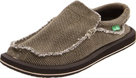 Men&#39;s Sanuk Chiba Sidewalk Surfer Shoe, SMF1047 Size 10 Brown Textile - $1,306.80 MXN