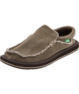 Men&#39;s Sanuk Chiba Sidewalk Surfer Shoe, SMF1047 Size 10 Brown Textile - $1,287.60 MXN