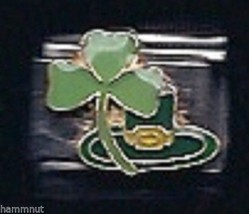 Shamrock And Hat Wholesale Italian Charm 9 Mm K13 2 - £11.21 GBP