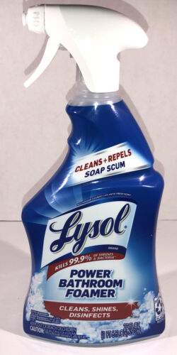 Lysol Power Bathroom Foamer Spray-1ea 22oz Blt-Cleans,Shines-Kills 99%-SHIPN24H
