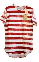 NWT Evolution In Design T Shirt, Round Neck Men’s, Distress Stripe Men&#39;s T-shirt - £11.78 GBP
