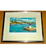 SIGNED NICK M. SILK/ NM SILK &quot;DOCKYARD, BERMUDA&quot; PRINT - $3,630.88 MXN