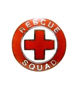 Rescue Squad DER Cross EMS Collar Pin Device Nickel Plated Silver 70S2 New - $13.55