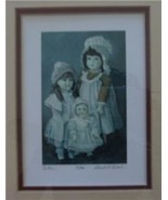 SIGNED &amp; NUMBERED GERALD LUBECK &quot;SISTERS&quot; LITHO 35/400 - €249,61 EUR