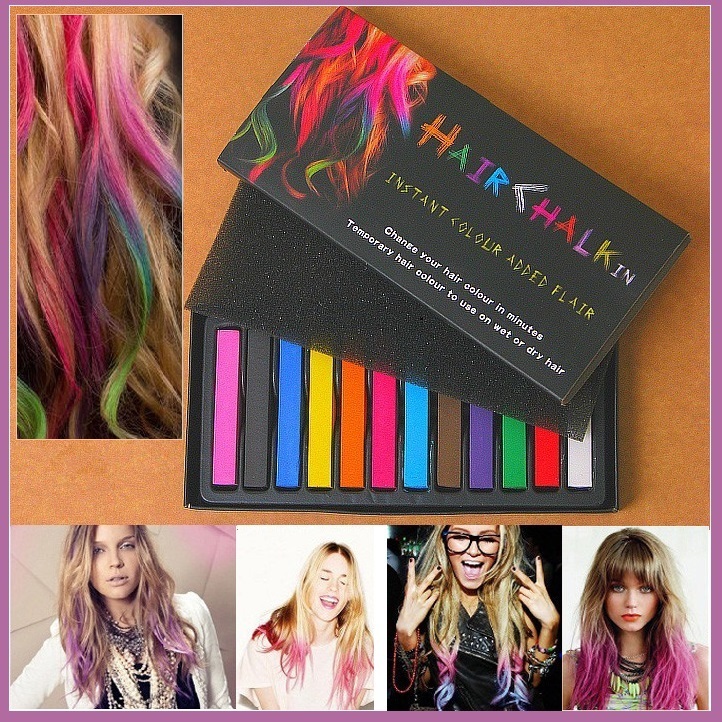 Bright Hair Painting Color Fast Non-toxic D.I.Y. Pastel Temporary Dye Chalk  - $24.95