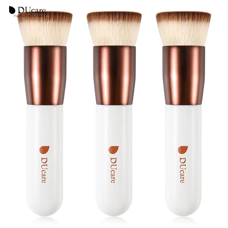 DUcare Flat Top Foundation Brush,2/3/10pcs Synthetic Professional Makeup Brushes - £103.86 GBP