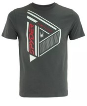 Nuevo Spyder Algodón Hombre Polar Gris Araña Gráfico Camiseta M Nwt - £10.65 GBP